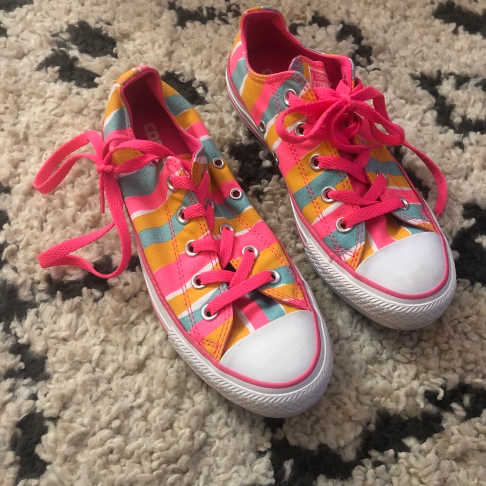 Converse Classic Neon Striped Size 6